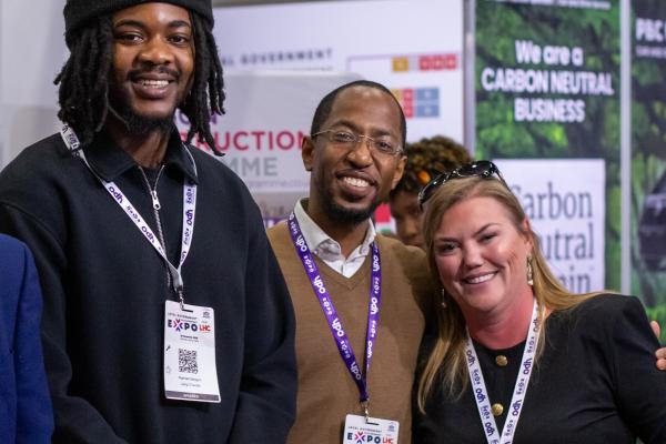 Photo of Rommell Wallace, Raphael Balogun, and Lisa Bliss